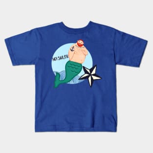 Hey Sailor (Ginger Merman) Kids T-Shirt